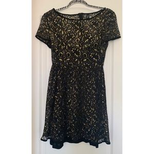 Black and Gold Dress